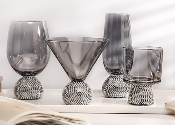 Light Luxury Diamond-encrusted Crystal  Wine Glass
