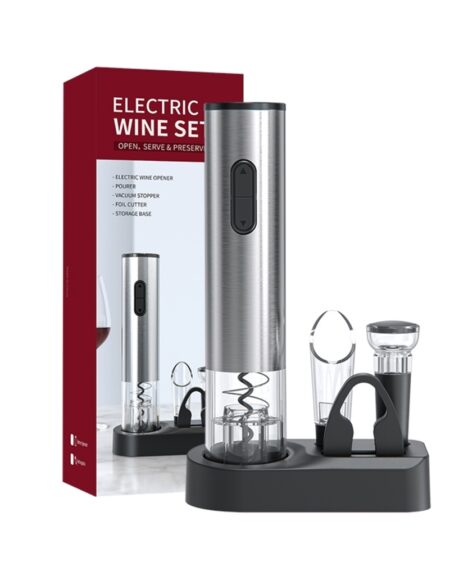 BEBO CREATIONS - Wine Opener Electric Set , Automatic Electric Wine Bottle Opener