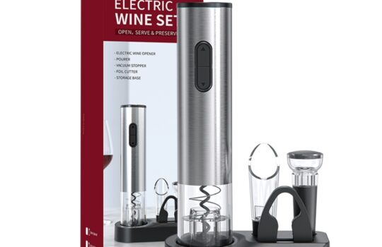 electric wine bottle opener set
