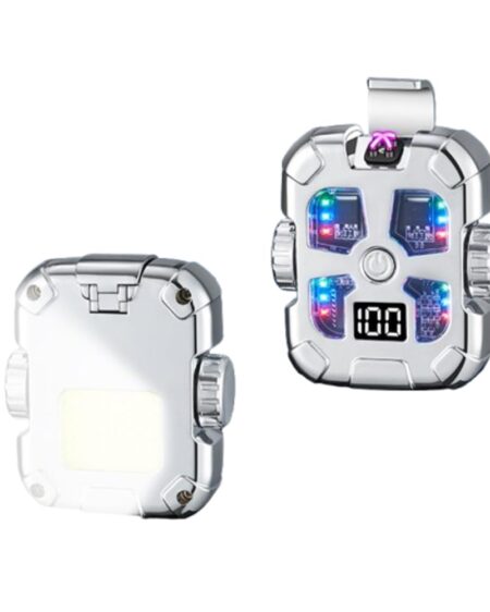 BEBO CREATIONS Dual Arc Plasma Lighters - Outdoor Camping Lighter for Men Women,Type-C Rechargeable Electric Windproof ELighter, Fancy Lighters