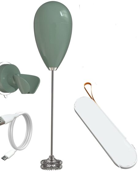 BEBO CREATIONS Versatile Coffee Maker Machine for Home with Electric Coffee Frother, Milk Frother, and Hand Blender for Perfect Brews, Washable, Rechargable Type C Charging