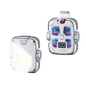 BEBO CREATIONS Dual Arc Plasma Lighters – Outdoor Camping Lighter for Men Women,Type-C Rechargeable Electric Windproof ELighter, Fancy Lighters